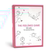 The Feelings Game COMITYS - 64 flashcards for emotional literacy - 177 emotional states - NVC