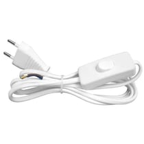 Cordon avec interrupteur pour luminaire 1,2m - Blanc
