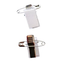 Épingles à clip adhesif 2,8cm (10 pièces)