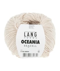 Pelote de Coton à crocheter et tricoter Oceania - Lang Yarns 94 Ecru