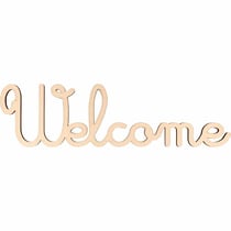 WELCOME - 30,5X8,5 CM - MOT EN BOIS