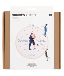Kit de broderie Figurico Tourtereaux - Rico Design Multicolore