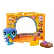 Figurine à jouer - Petshop - Bistro français et Toucan - Bandai