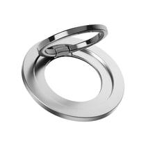 Max excell Anneau Support MagSafe pour iPhone Magnétique et Rotatif Argent