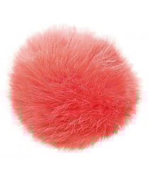Pompons Premium Fausse Fourrure - 10cm de diamètre - Rico Design 8 Corail