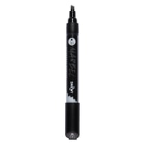 Marqueur - Peinture acrylique - Noir - Permanent - Pointe biseautée 6mm - Marbel - Darwi