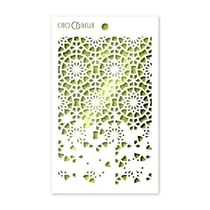 Pochoir plastique souple réutilisable 24 x 14.5 cm Ciao Bella TWELVE POINTS 32