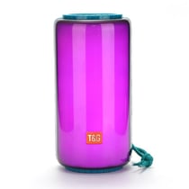 Mini Enceinte Bluetooth 10W Portable LED Lumineuse TWS Autonomie 2H Fonction Mains-Libres Blanc YONIS
