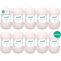 10 Pelotes de laine - Crème - 2 - 100% acrylique - 3,5/4,5 mm - Gründl - Lisa Premium