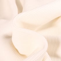 Tissu Jersey côtelé Ottoman uni Ecru