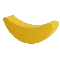 Rocker Banana jaune en mousse - IGLU - Orange