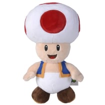 Peluche champignon toad 18 cm - plombier - nintendo - peluche licence super mario