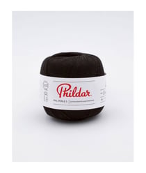 Cotons à Crocheter PHIL PERLE 5 - Phildar Noir