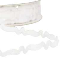 Bobine 25m serpentine asymétrique 8mm Blanc