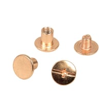 Lot de 8 vis Chicago 10x6mm or