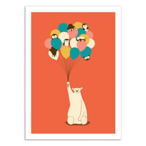Affiche 50x70 cm - Penguins Bouquet - Jay Fleck