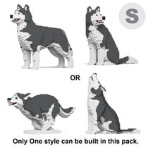 Chien Husky (4 en 1) gris Taille standard | JEKCA | 14 ans et +