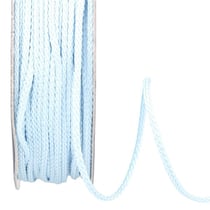 Bobine 30m cordelière polyester 2mm bleu clair