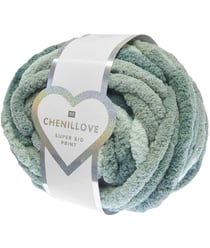 Pelote Chenillove Super Big Print 300g – Rico Design : Douceur XXL pour des Créations Moelleuses 06 lierre