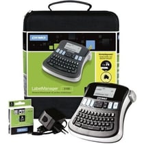 Étiqueteuse professionnelle DYMO LabelManager 210D - Blanc - Rubans D1 6 9 12 mm inclus