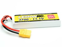 Batterie LiPo 3S LemonRC 3700mah - 11,1V (35C) XT90