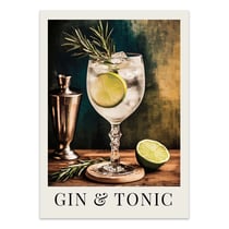 Affiche 30x40 cm - Gin and Tonic - Andreas Magnusson