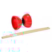 Diabolo classique avec baguettes en bois - jonglerie / cirque - androni - jeu d'adresse plein air
