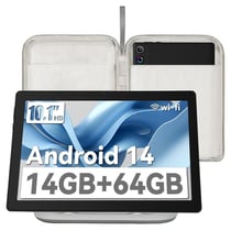 Tablette tactile KOTSREN Android 14 - 64 Go - Noir - 10,1 pouces