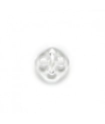 Carte de 12 boutons petit losange transparent 11mm - Distrifil Transparent
