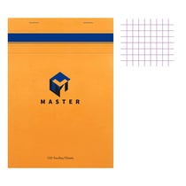 Bloc notes - A4 - 21x29,7 cm - Petits Carreaux - 100 feuilles - Master