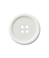 Carte de 3 boutons rebord 4 trous 20mm - Union Knopf Blanc