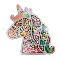 Coffret Perles Bois Tete De Licorne