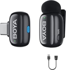 Mini microphone sans fil - BOYA - BOYAMINI - Ultra‑compact 5 g - Portée 100 m - Réduction de bruit 3 niveaux