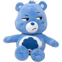 Peluche bisounours bleu - touronchon 44 cm - doudou licence