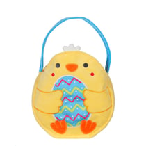 Peluche - Bonbonnière Œuf Coloré en peluche - Jaune - 16 cm