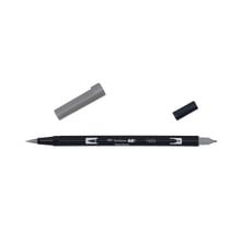 Lot de 6 feutres double pointe pinceau - TOMBOW - N55 gris froid