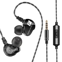 Casque Sport HiFi Intra-Auriculaire Quad-Core Son HD Ergonomique Confortable Noir YONIS