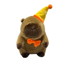 Peluche chapeau/noeud pap 20cm Capybara Mercier