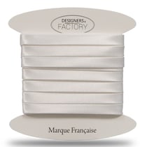 Biais satin blanc 9mm par 10 mètres – designers-factory