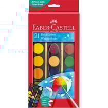 Boîte de 21 pastilles de peinture à l'eau Faber Castell