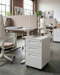 Armoire de bureau Acier Blanc LARCO - Beliani