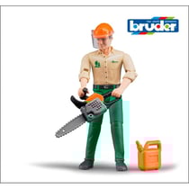 Ouvrier forestier avec accessoires