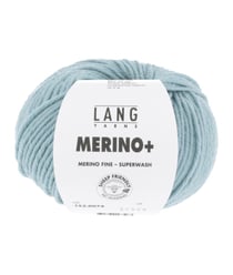 Pelote de Laine à tricoter MERINO + (PLUS) - Lang Yarns Bleu (074)
