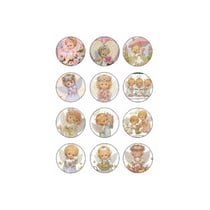 10 cabochons rond en verre assorties 25 mm ENFANT E