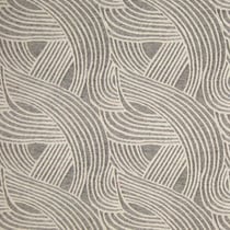 Tissu Jacquard Jersey moucheté Lignes entrecroisées Ecrues sur fond Gris