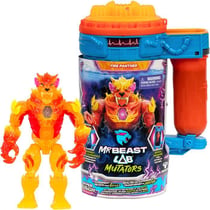 Figurine Mutator MrBeast Lab - Panthère Flame - 13 cm - Bleu