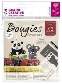KIT DIY BOUGIES ANNIVERSAIRE KOALA PANDA