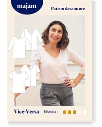 Patron couture Pull / T-shirt Vice-Versa