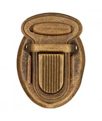 Fermoir cartable Laiton vieilli 25 mm X 1 - Union Knopf Marron