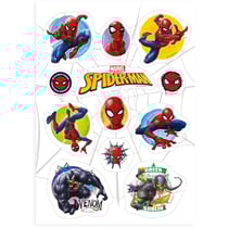 12 Stickers Spiderman - Comestible